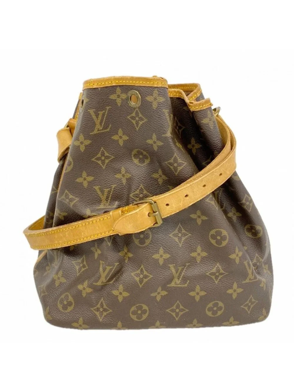 Louis Vuitton Shoulder Bag Monogram Petit Noe Brown